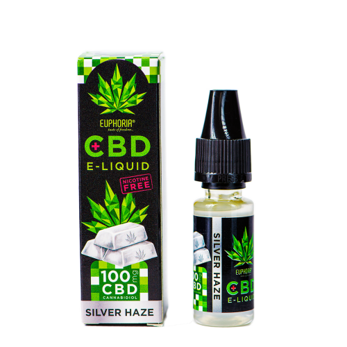 Euphoria CBD E Liquid Silver Haze 10ml 100mg CBD
